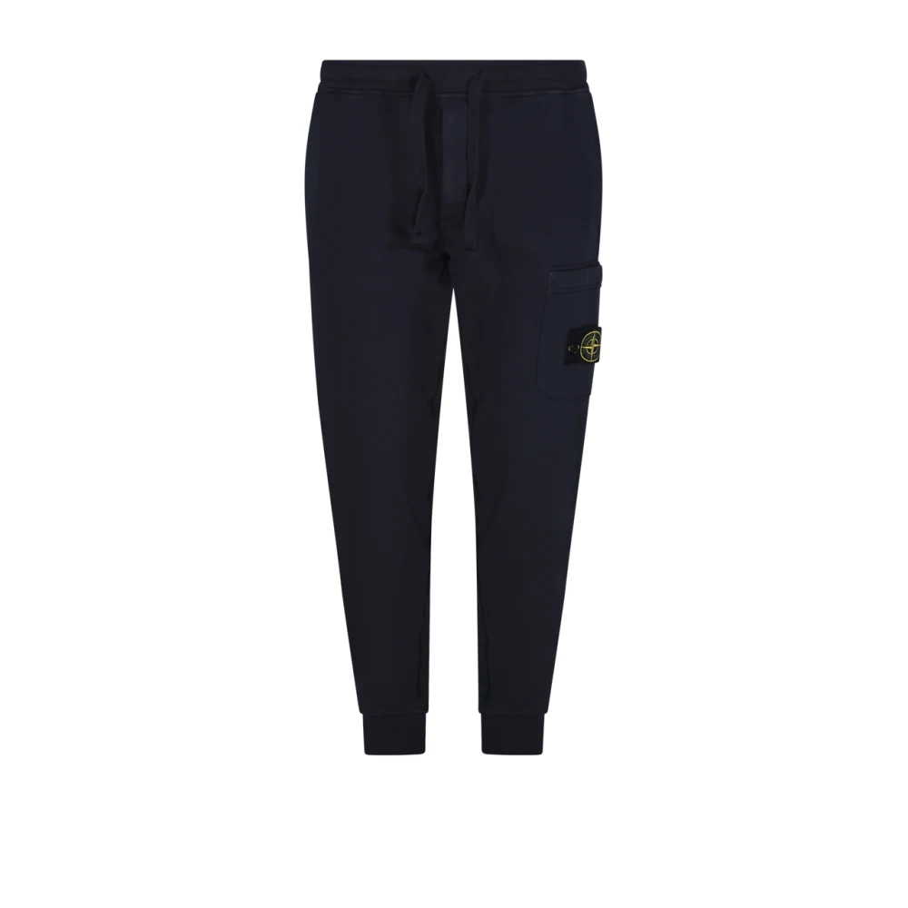 Stone Island Blue Sweat Pant - Male - Sweatpants - S - Trousers