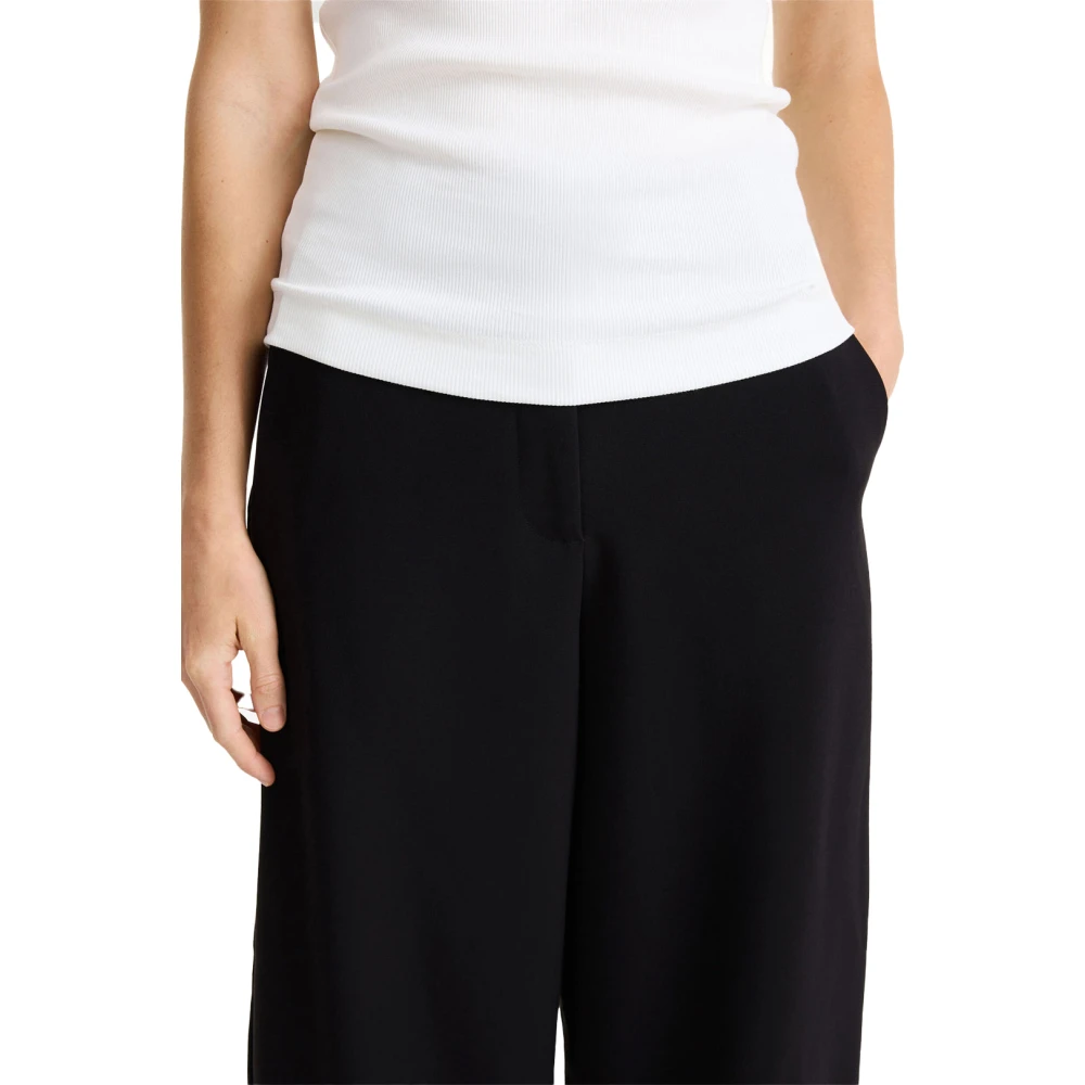 By Malene Birger Ontspannen hoge taille broek By Herenne Birger Black Dames