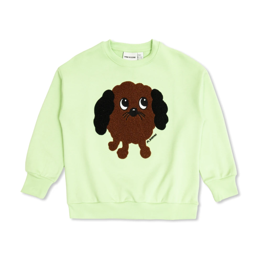 Mini Rodini Unisex Kids Green Sweatshirt With Pattern - Kids Sweatshirts - 8 Y - Kids