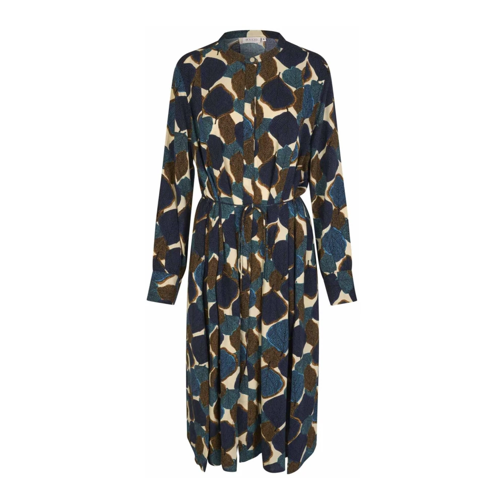 Masai Chipmunk Print Jurk Maneile Stijl Multicolor Dames