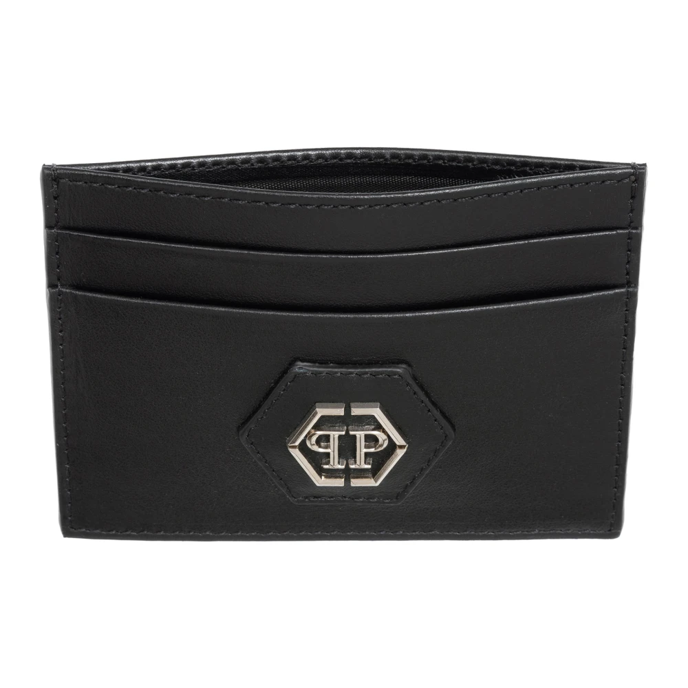 Philipp Plein Hexagon Kaarthouder met Logo Black Heren