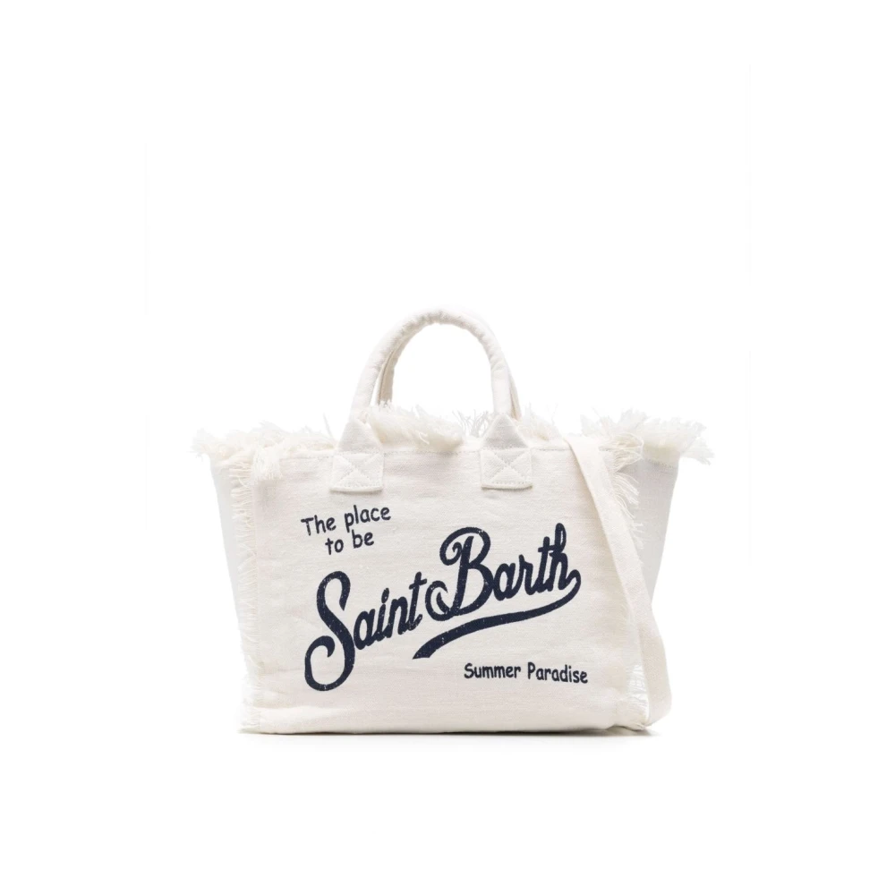 Mc2 Saint Barth Women's White Colette Linen Tote Bag - Shopping Bags - One Size - Bags