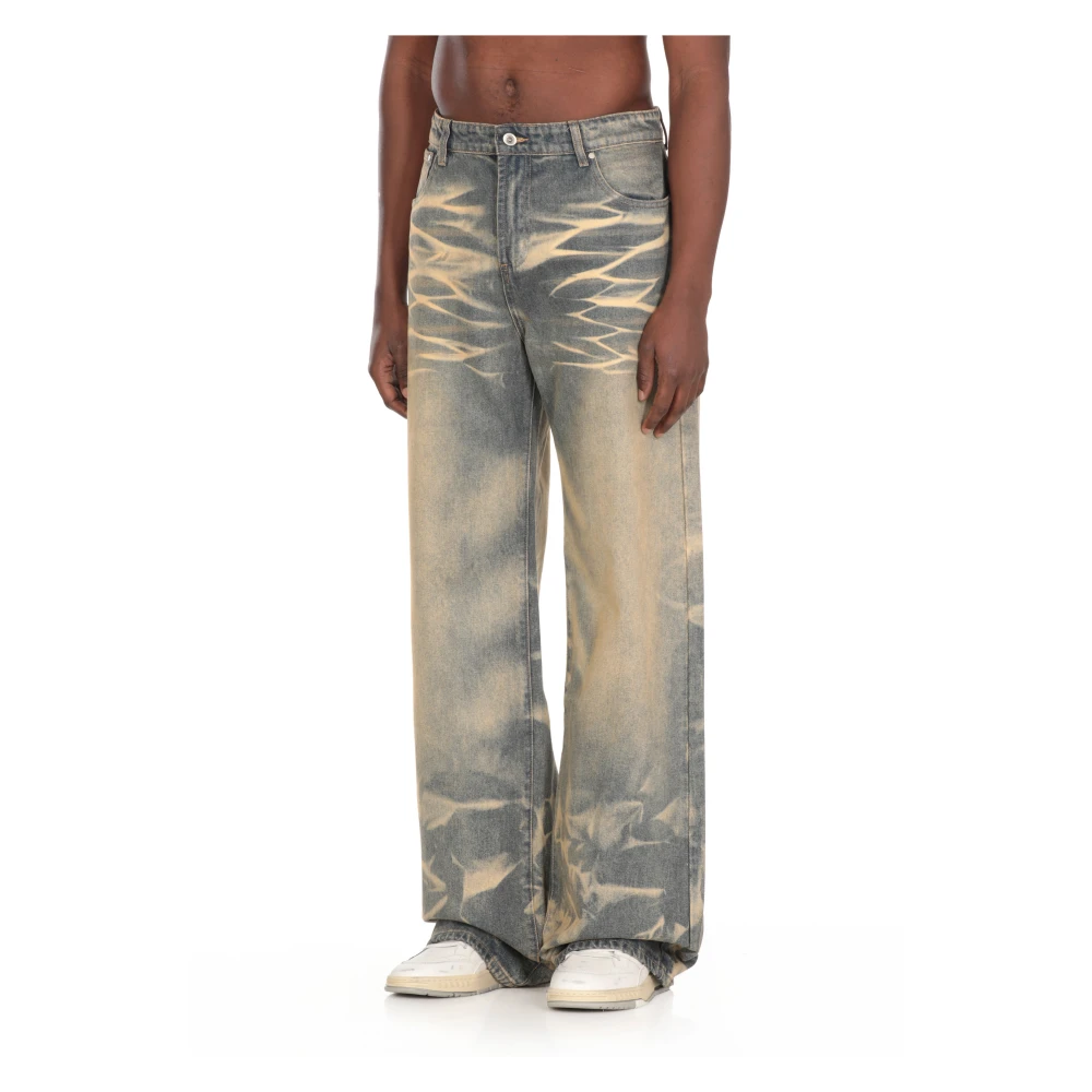 Who Decides War Lichtblauwe Vintage Katoenen Jeans Blue Heren