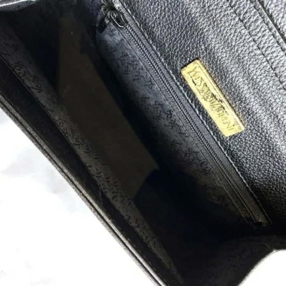 Yves Saint Laurent Vintage Pre-owned Leather shoulder-bags Black Dames