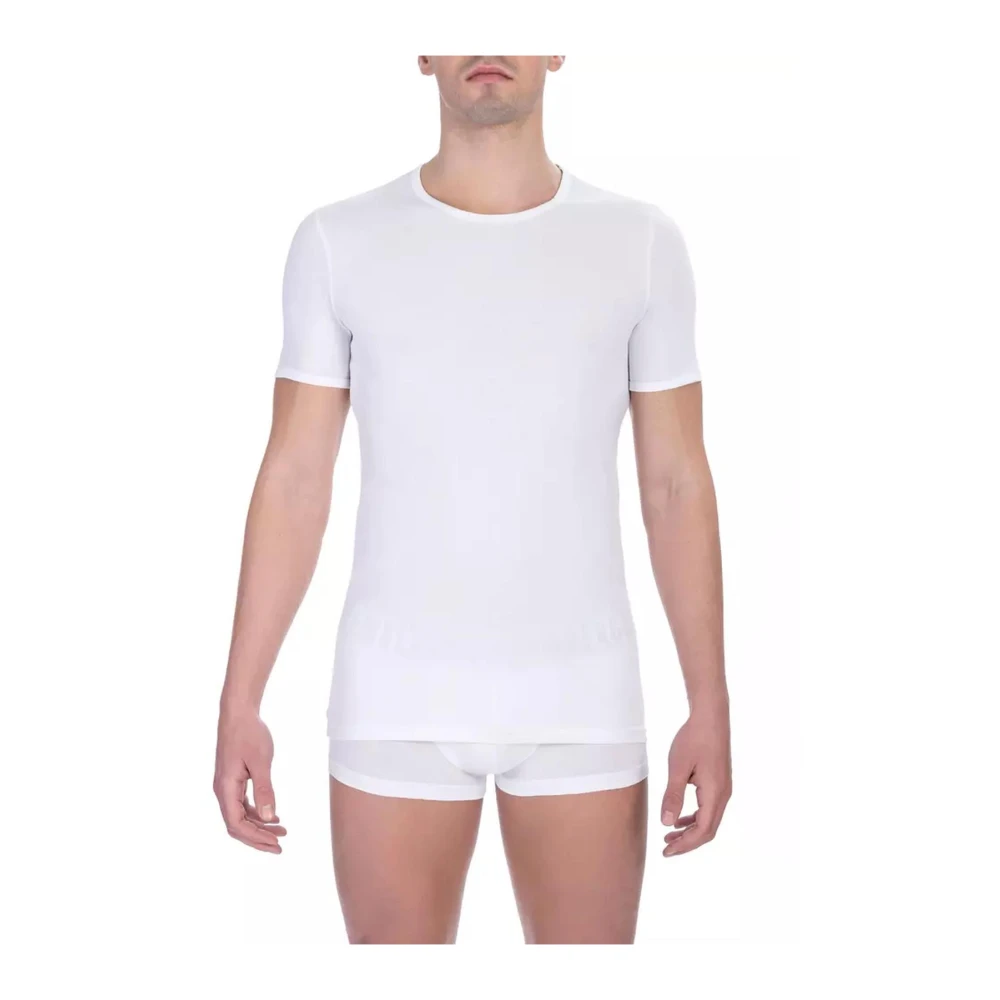 Bikkembergs Men's White Underwear, S, Classic Cotton T-Shirt