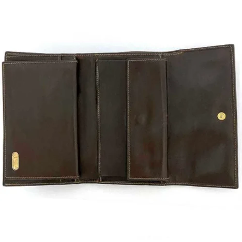 Fendi Vintage Pre-owned Leather wallets Brown Dames