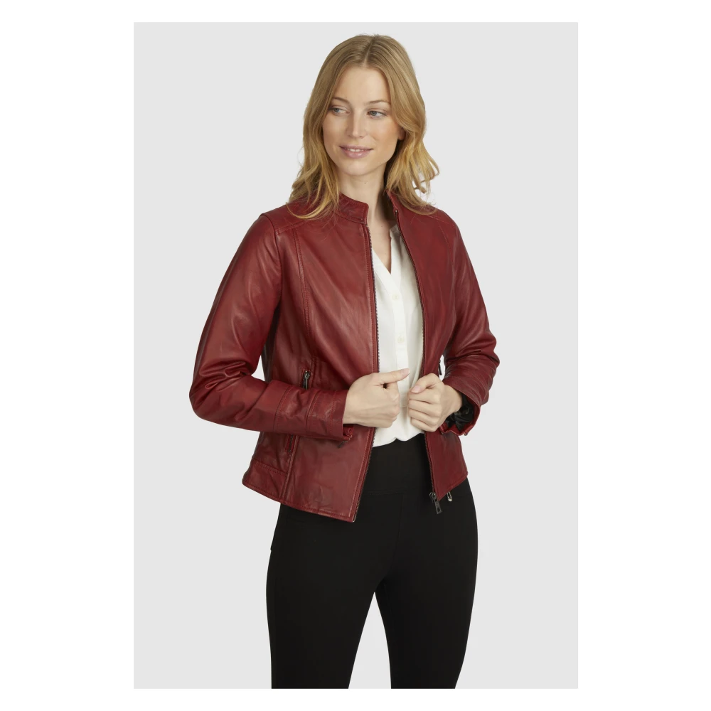 Bugatti Elegante leren jas Red Dames