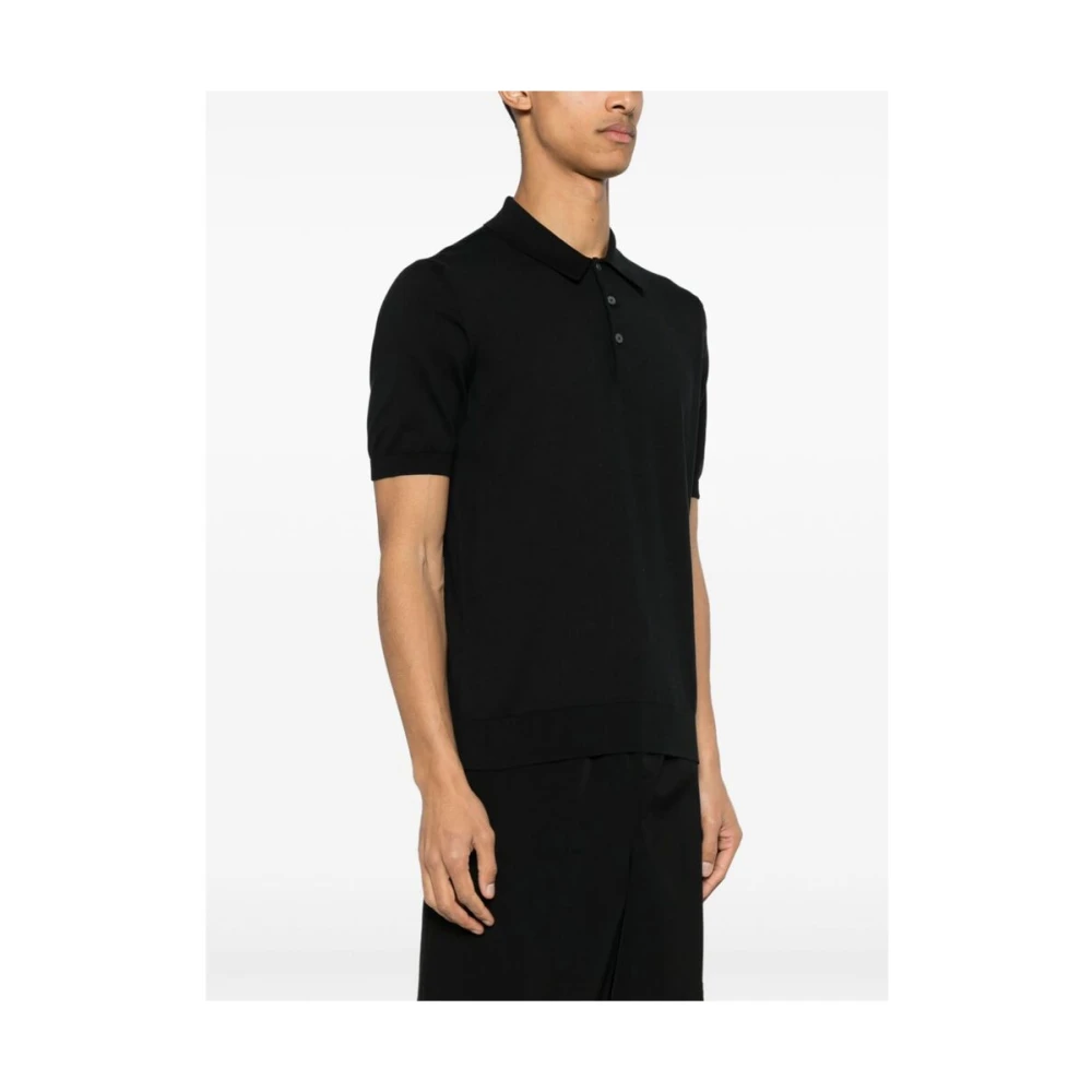La Fileria Polo Shirts Black Heren