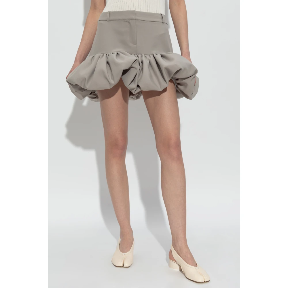 Coperni Rok met stijve ruche Gray Dames