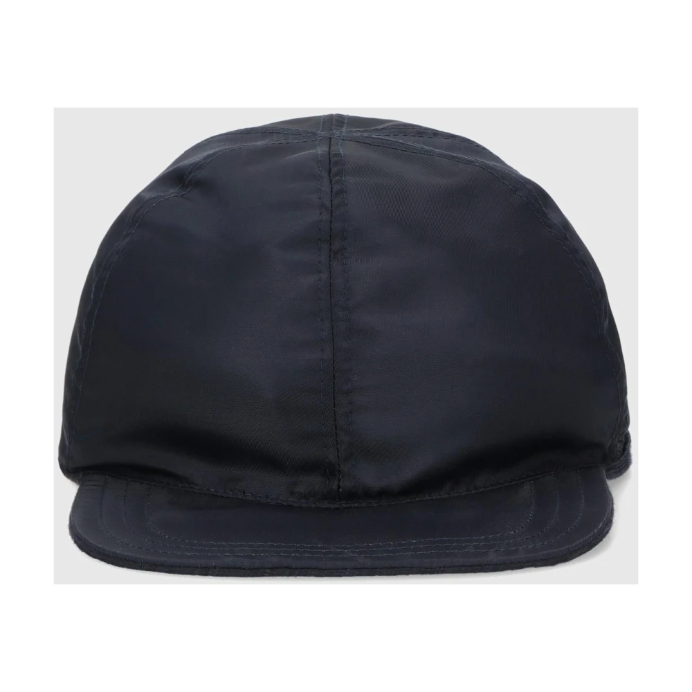 Borsalino Omkeerbare Cashmere Baseballpet Blue Unisex