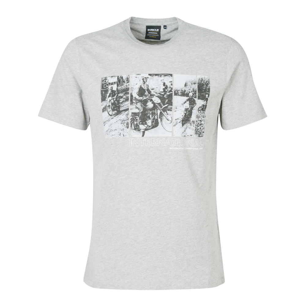 Barbour Grafische Print T-Shirt Gray Heren