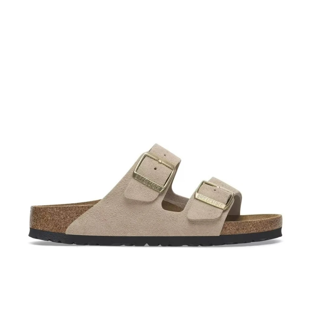 Birkenstock Women's Beige Sliders, 4 Uk, Arizona Narrow Fit
