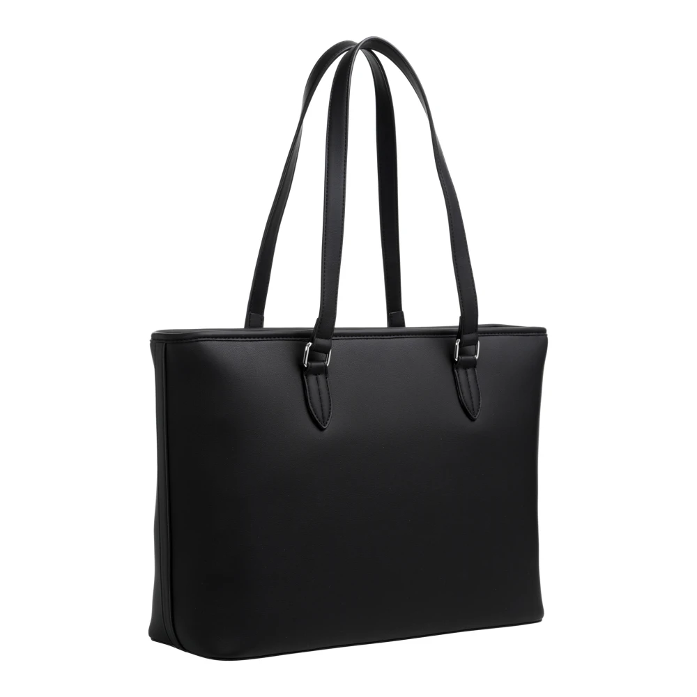 Love Moschino Stijlvolle Tote Bag met rits Black Dames