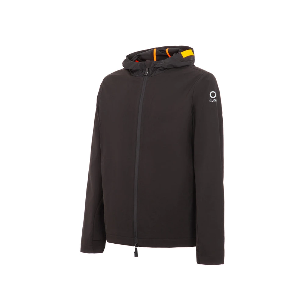Suns Katoenen parka en pufferjassen Black Heren