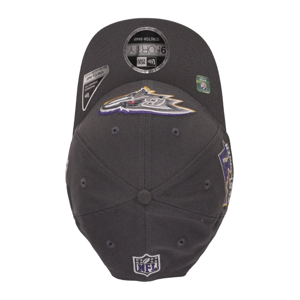 new era Gebogen klep hoed Baltimore Ravens NFL Draft Gray Heren