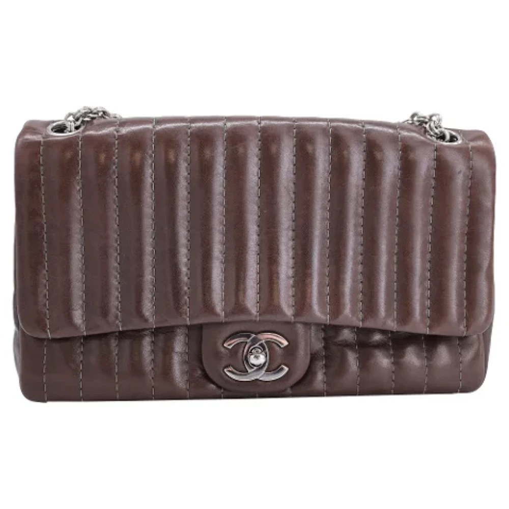 Chanel Vintage Pre-owned Leather chanel-bags Brown Dames