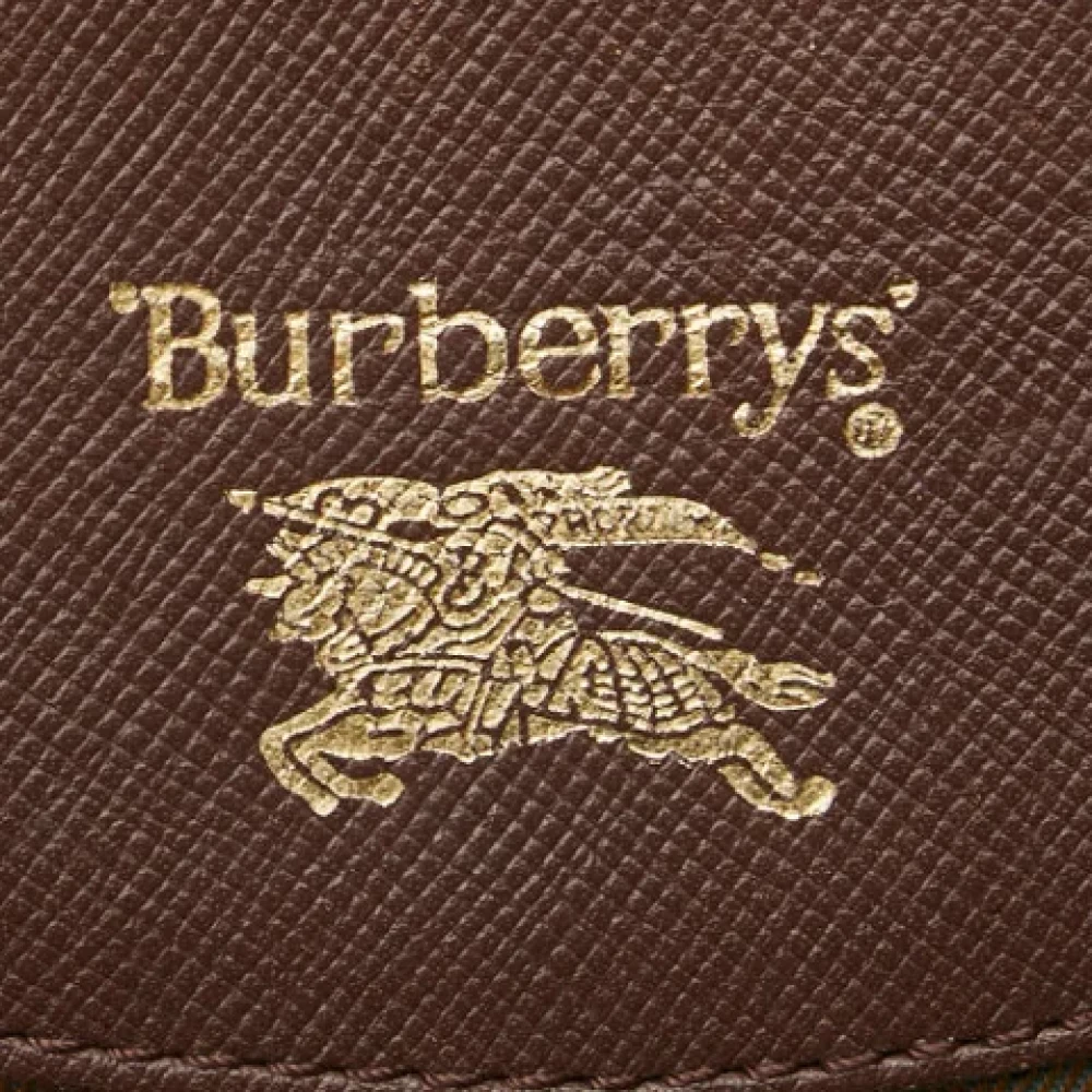 Burberry Vintage Pre-owned Canvas shoulder-bags Brown Dames