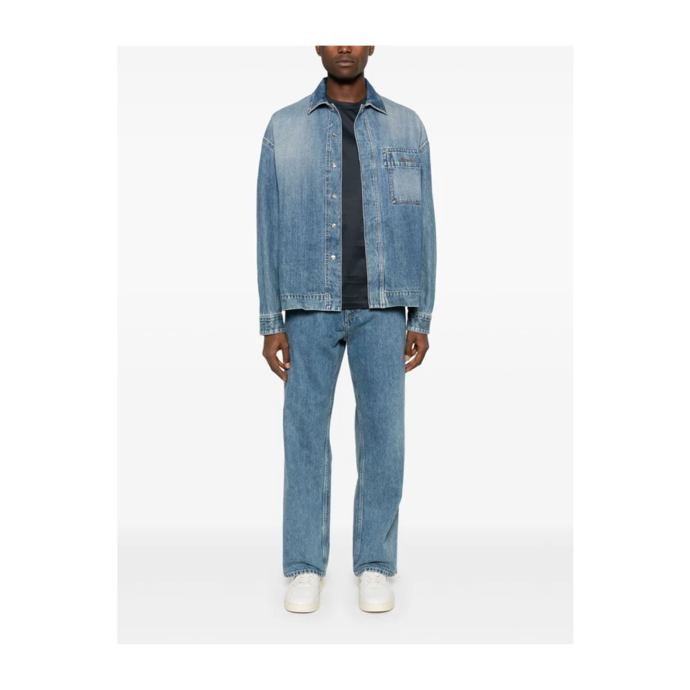 Low Brand Blauwe T-shirts en Polos Blue Heren