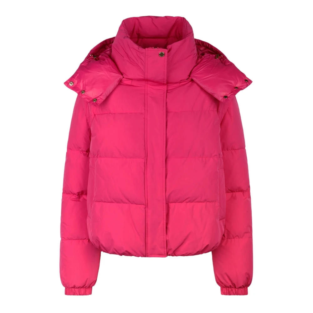 PATRIZIA PEPE Fuchsia Puffer Bomber Jas Purple Dames