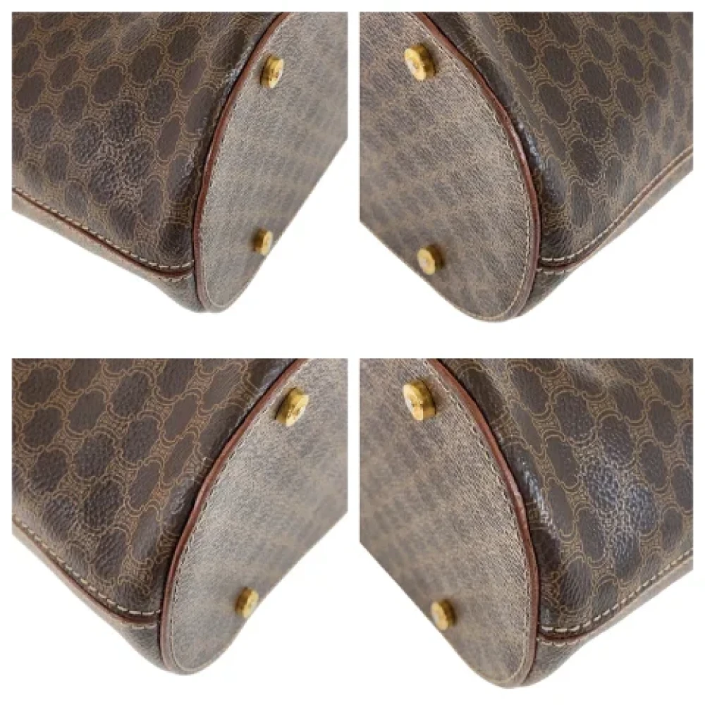 Celine Vintage Pre-owned Canvas shoulder-bags Brown Dames