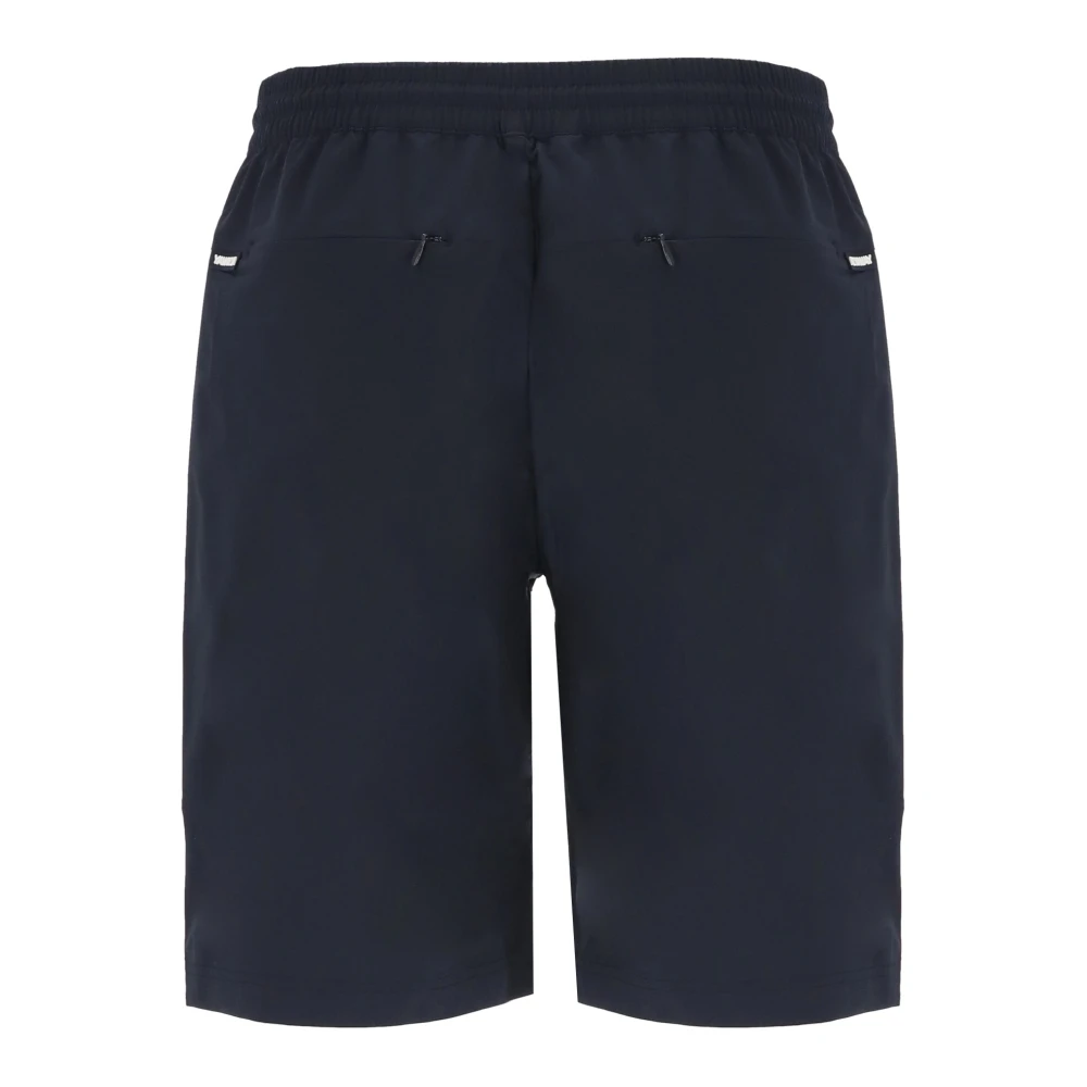 K-way Blauwe Bermuda Shorts Elastische Taille Zakken Blue Heren