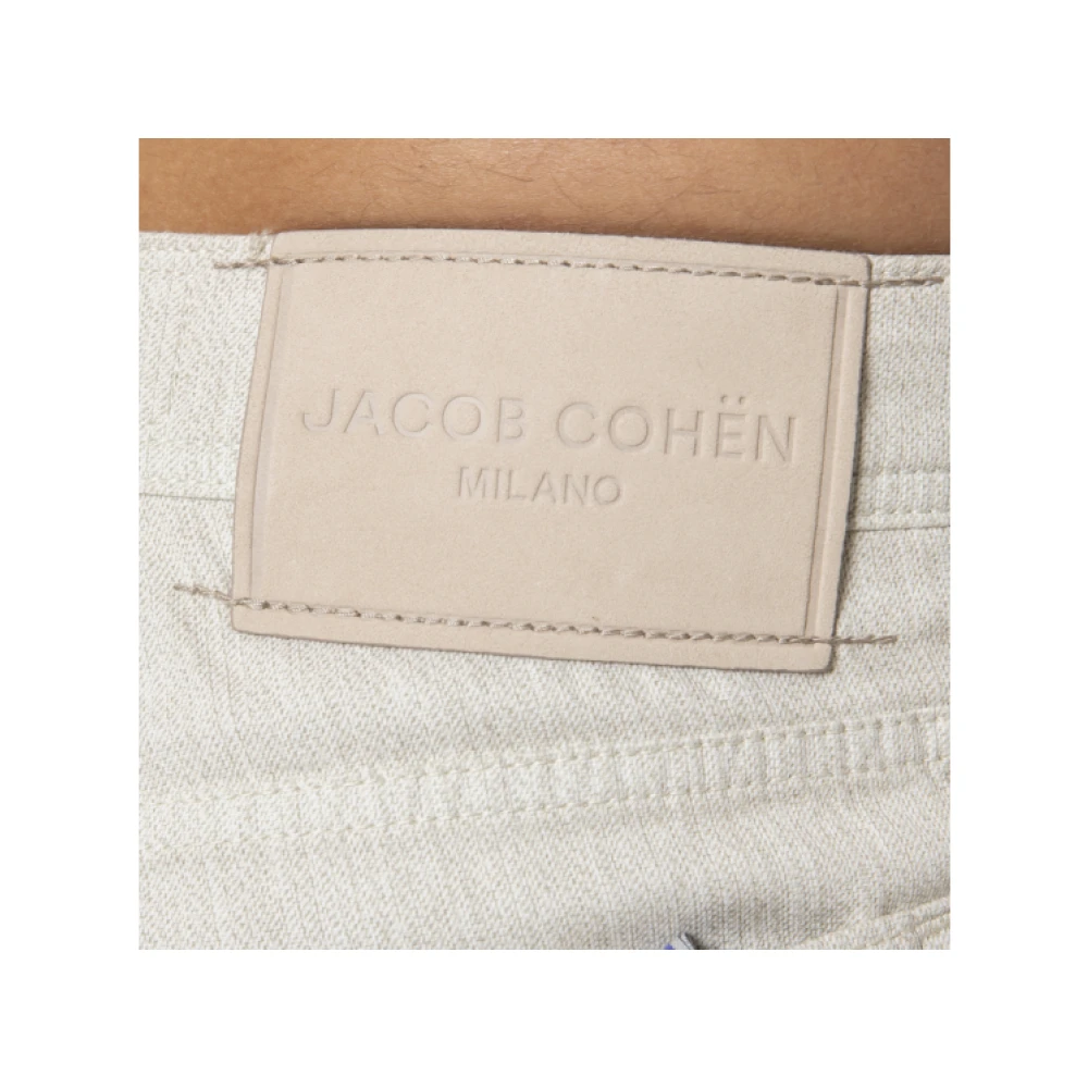 Jacob Cohën Beige Katoenen Jeans Bard Model Beige Heren
