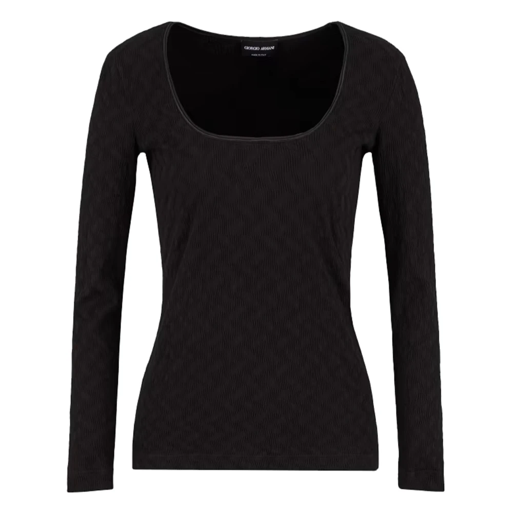 Giorgio Armani Stijlvolle Jumper Uc99 voor Mannen Black Dames