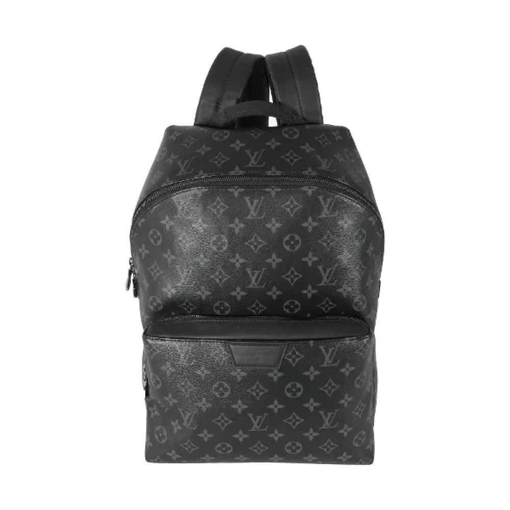 Louis Vuitton Vintage Pre-owned Coated canvas backpacks Black Dames