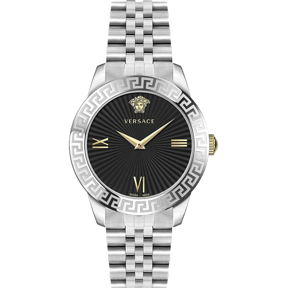 Versace Greca Signature Watch - Female - Watches - Gray - One Size - Accessories