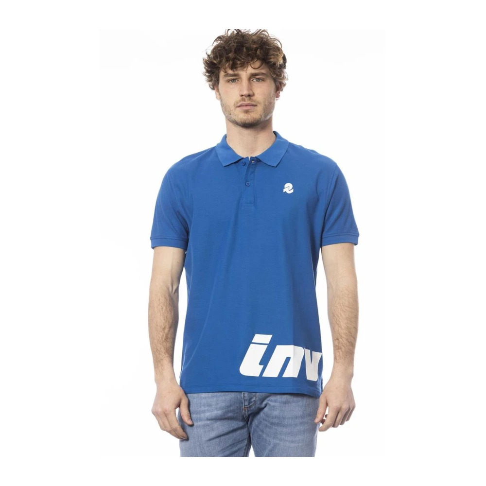 Invicta Men's Blue Short Sleeve Polo Shirt With Logo Detail - Polo Shirts - Xl- Tops