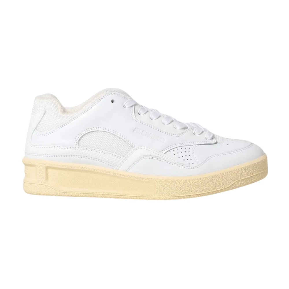 Jil Sander Sneaker Leather LowTop Dames Schoenen Wit