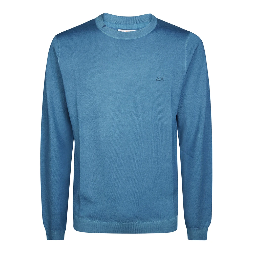 Sun68 Retro Ronde Vintage Shirt Blue Heren
