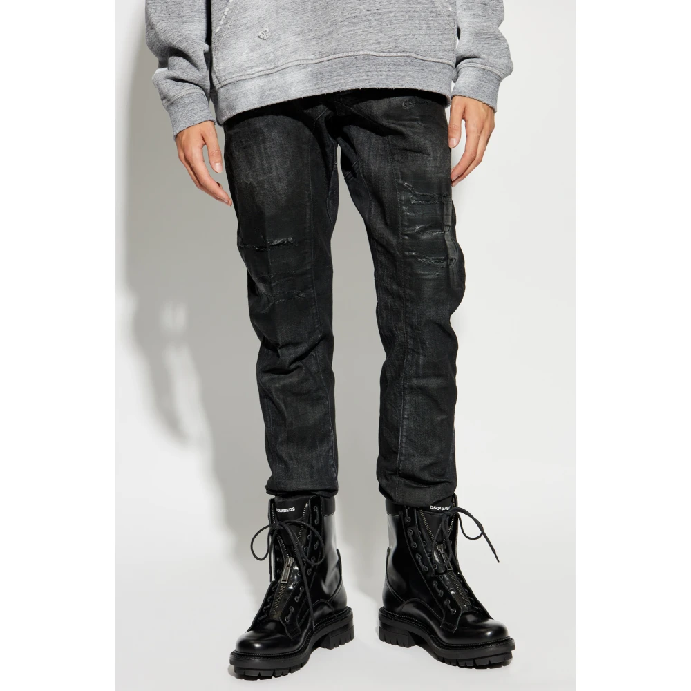 Dsquared2 Jeans Tidy Biker Black Heren