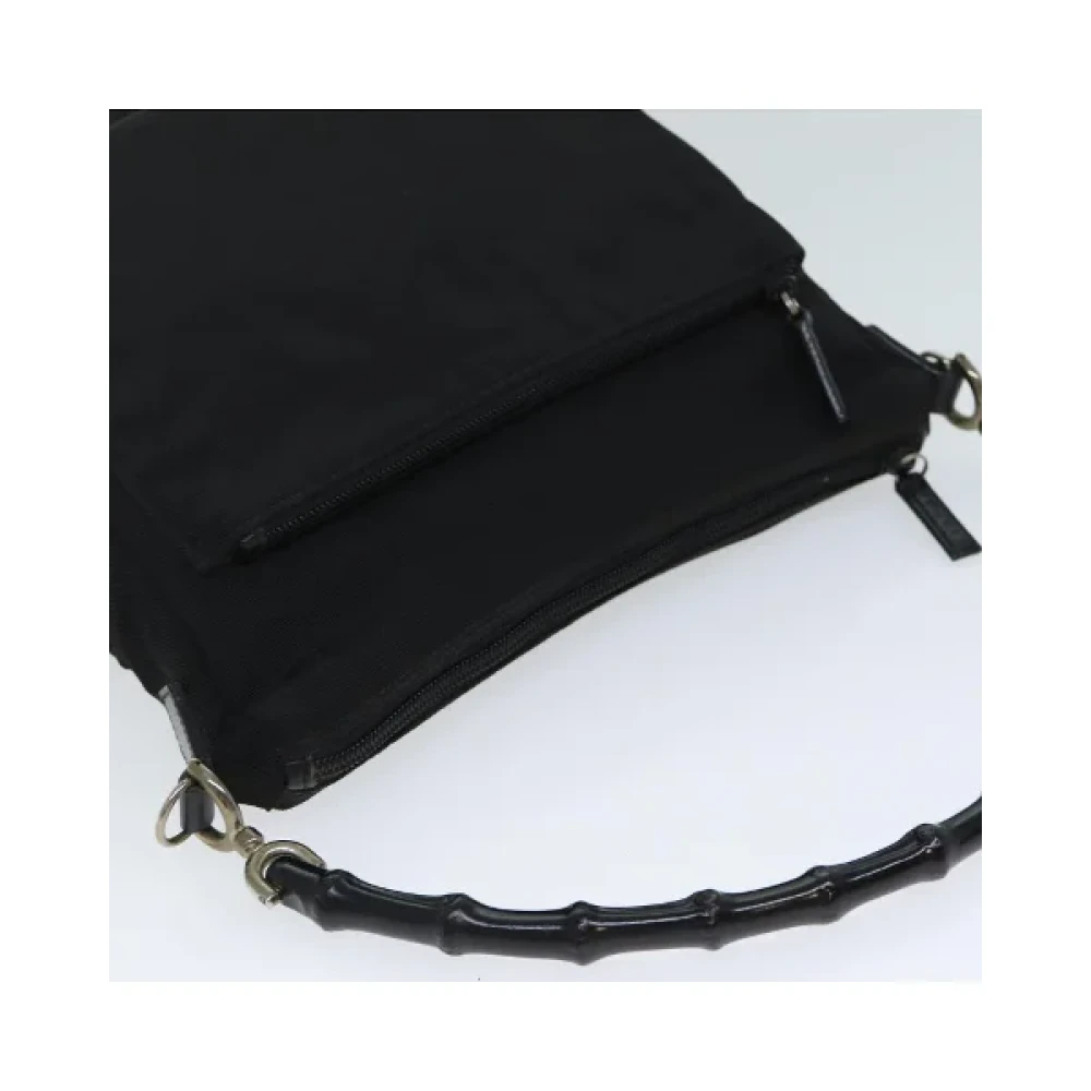 Gucci Vintage Pre-owned Nylon handbags Black Dames