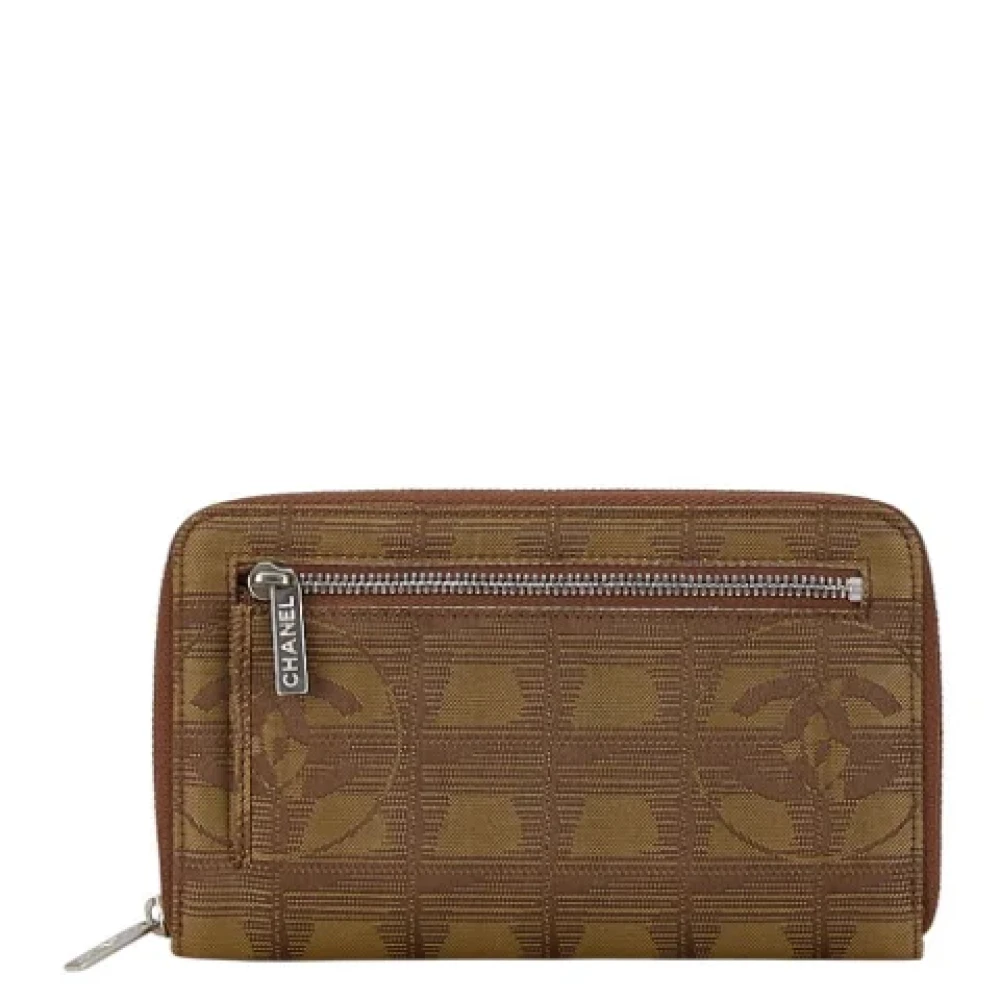 Chanel Vintage Pre-owned Canvas wallets Brown Dames