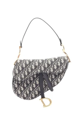 Pre-owned Canvas Saddle Bag