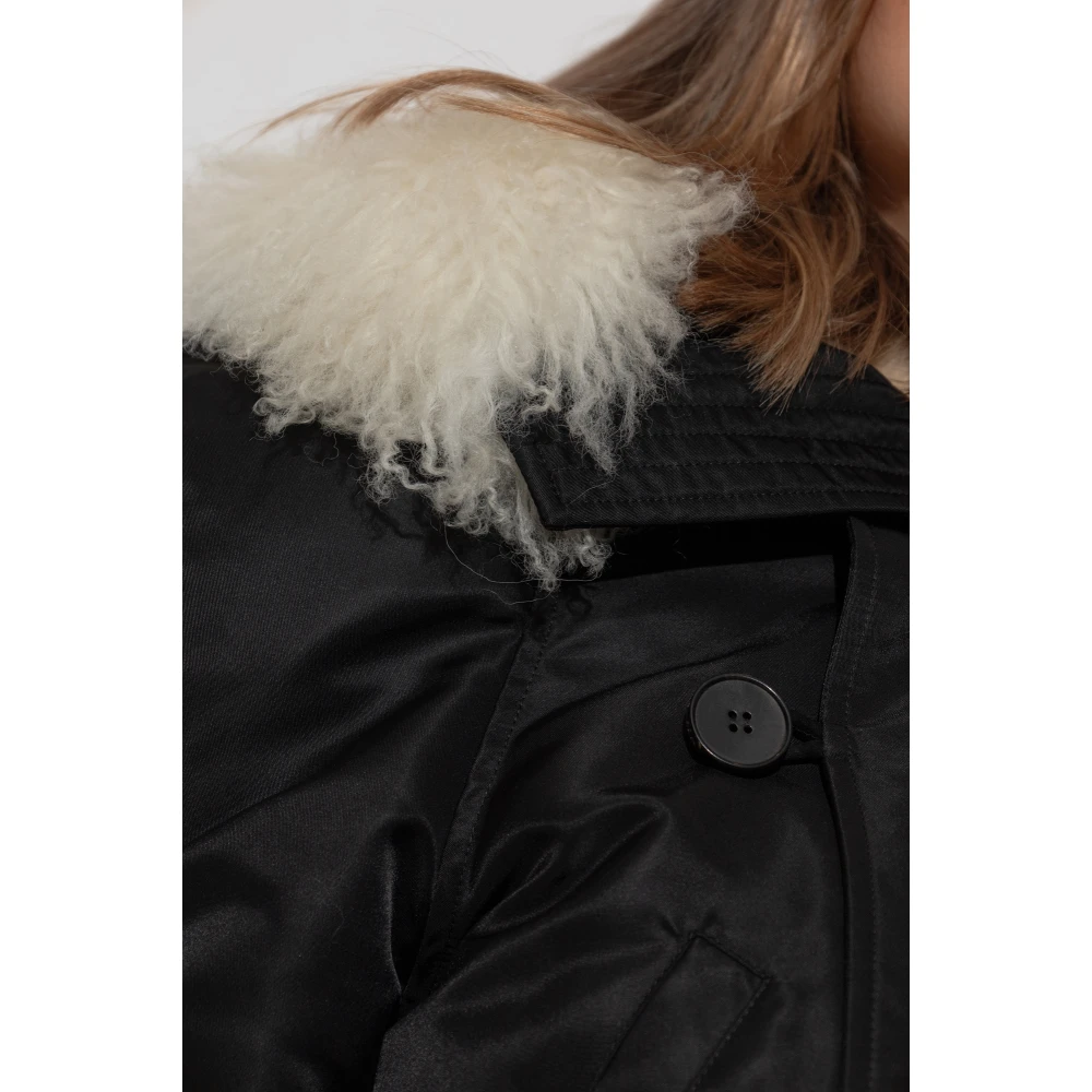 alexander mcqueen Jas type bomber Black Dames