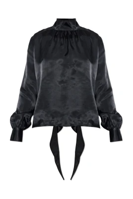 Satin Open-Back Top
