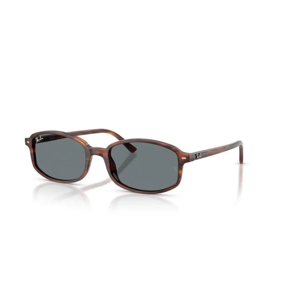 Ray-Ban RB2232, Striped Havana Sunglasses Blue lenses, Mojo Glasses - Image 3