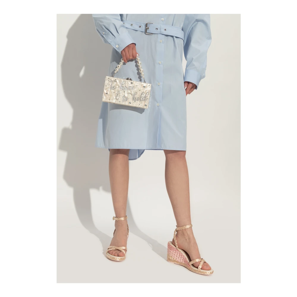 Sophia Webster Cleo Clutch Beige Dames
