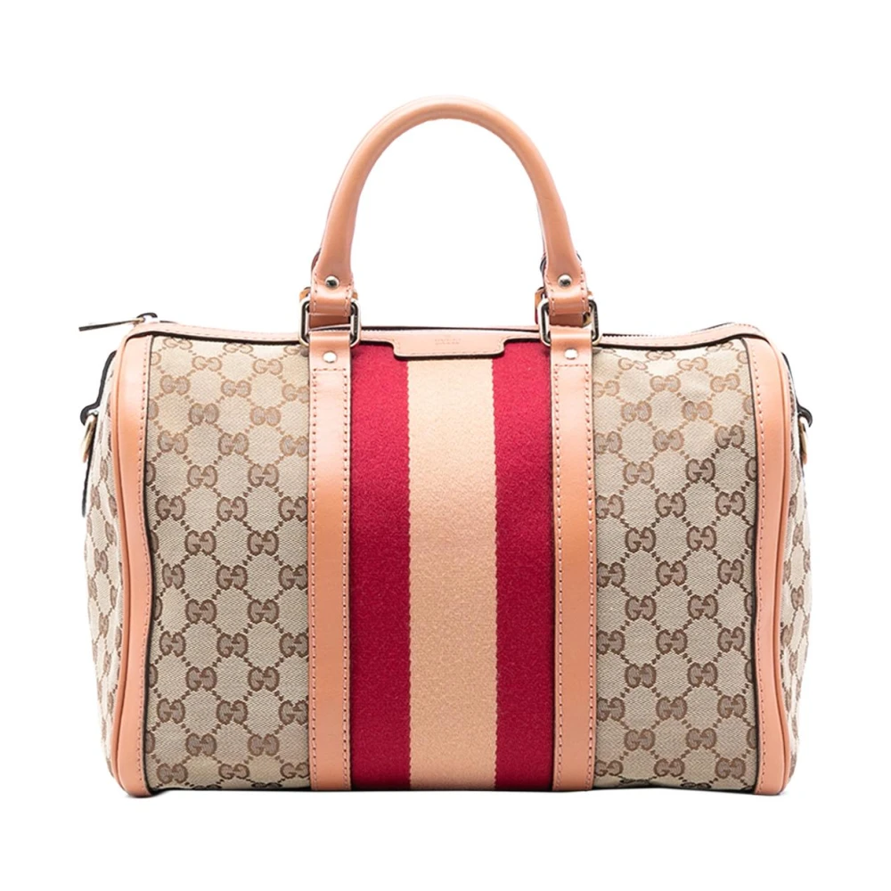 Gucci Vintage Women's Brown Pre-Owned Top Handle Satchel