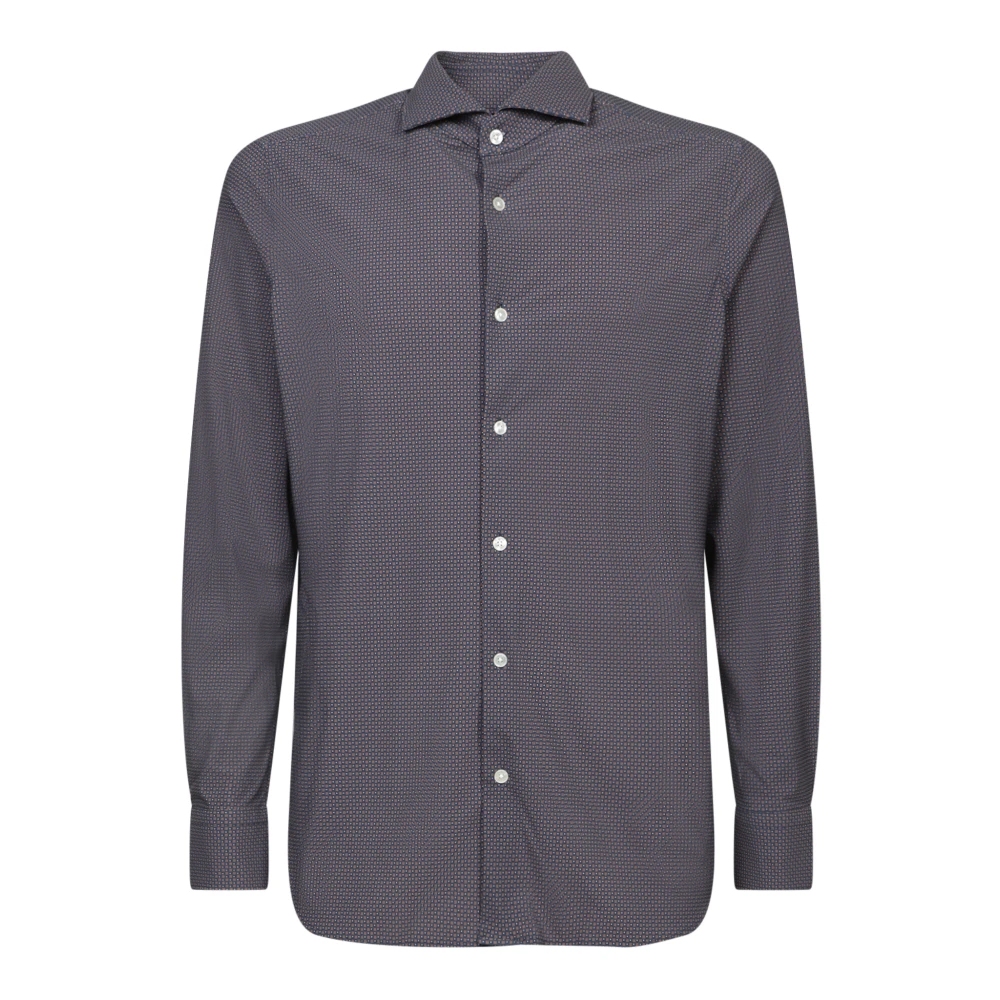 Dell'oglio Blauw Overhemd voor Mannen Stijlvol Blue Heren