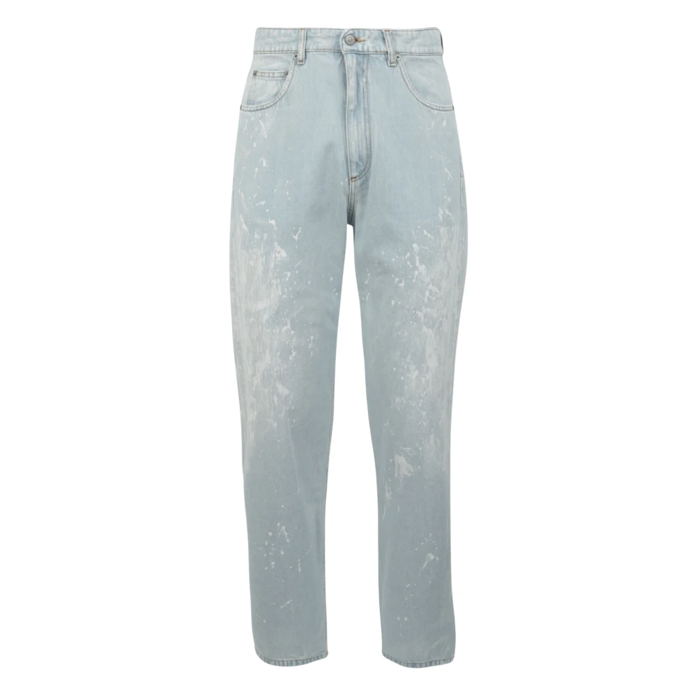Mm6 Maison Margiela Men's Blue Straight Jeans - Straight Fit Jeans - W32 - Jeans