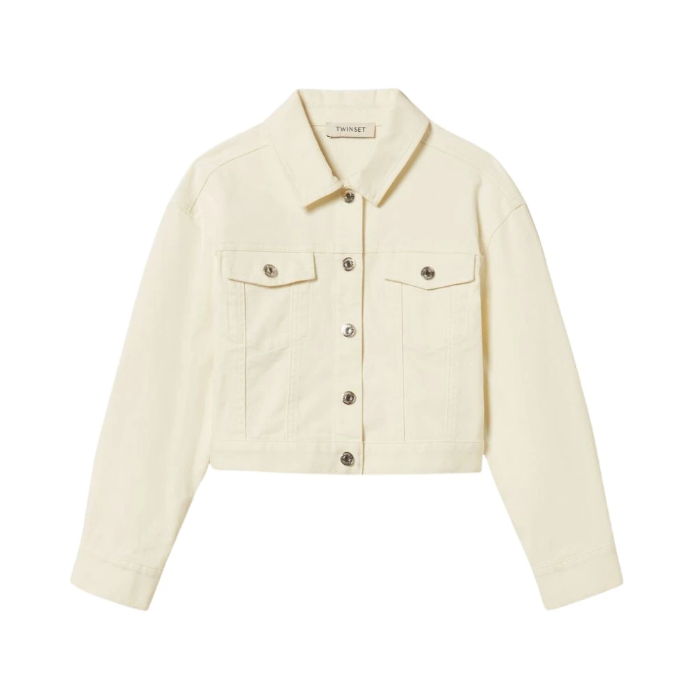 Twinset Unisex Kids White Twin-Set Jacket - Light Jackets - 8 Y - Kids