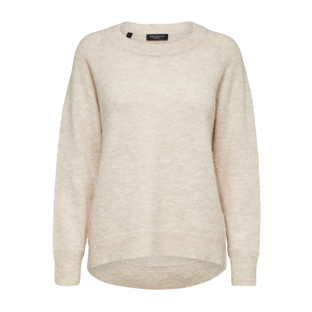 Lulu LS Knit O-Neck - Birch Melange XS