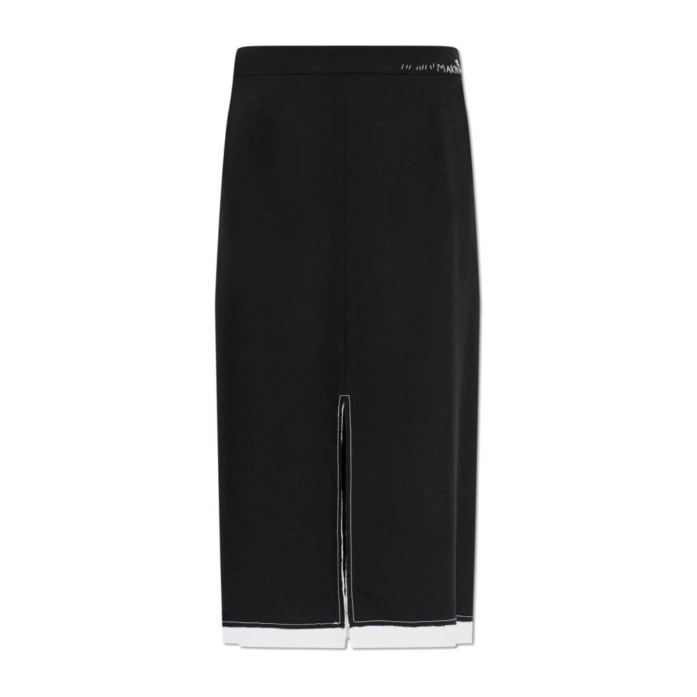 Marni Vrouw Zwart Rokken Dames, 2XS, Wol, Wollen Rok