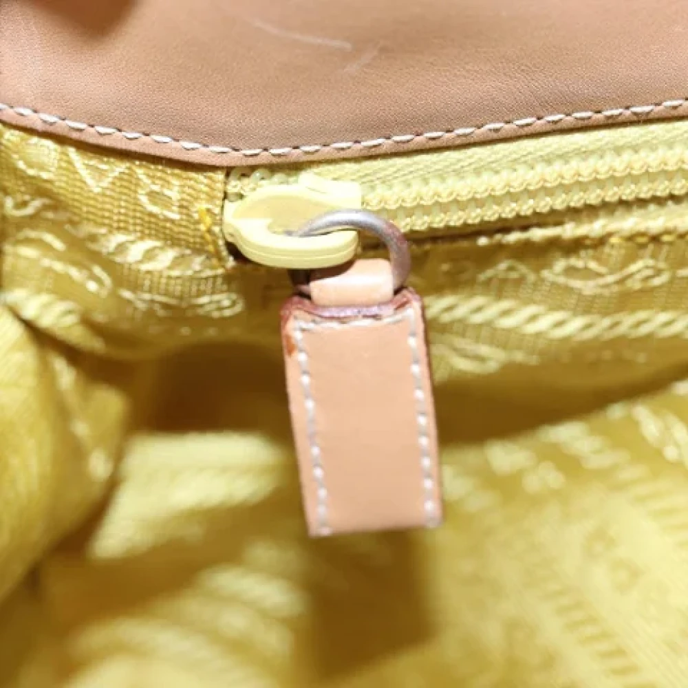 Prada Vintage Pre-owned Fabric prada-bags Yellow Dames
