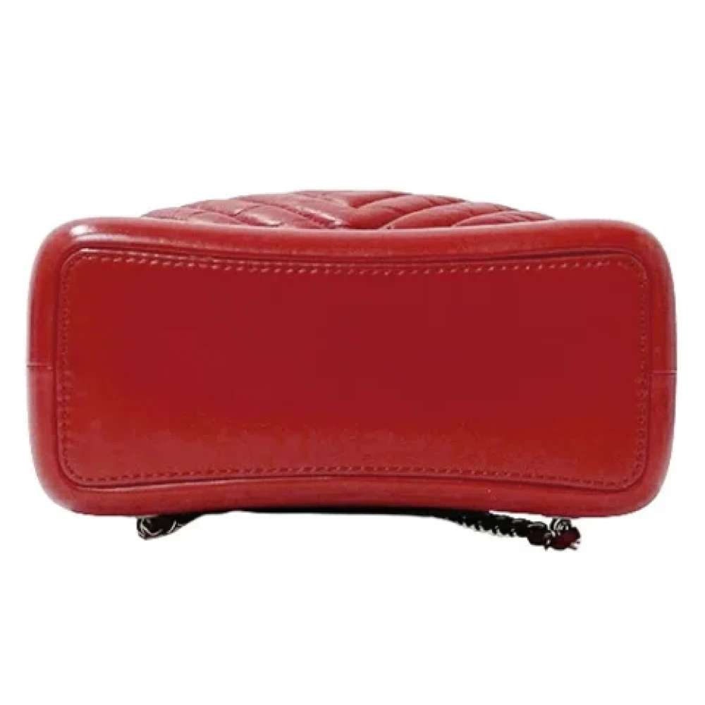 Chanel Vintage Pre-owned Fabric shoulder-bags Red Dames
