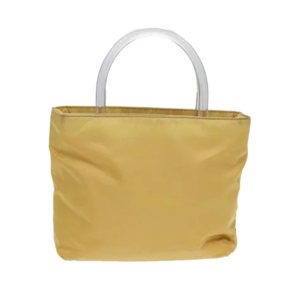 Prada Vintage Pre-owned Fabric prada-bags Yellow Dames
