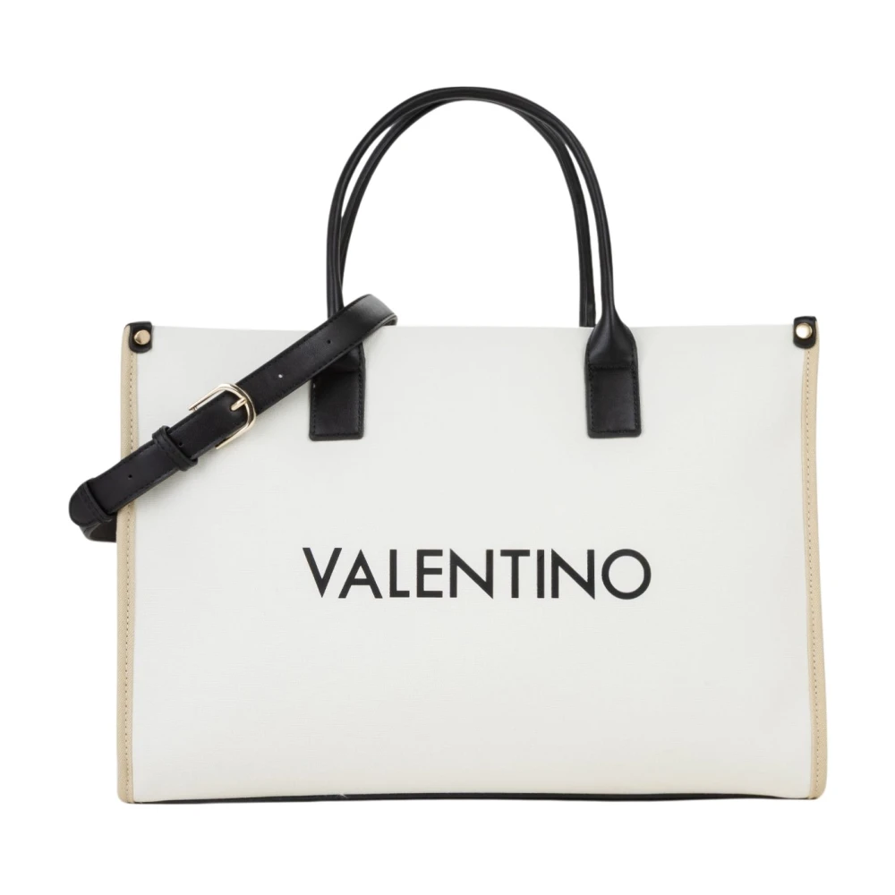 Valentino By Mario Valentino White Handbags, Female, One Size, Cabas Acantha
